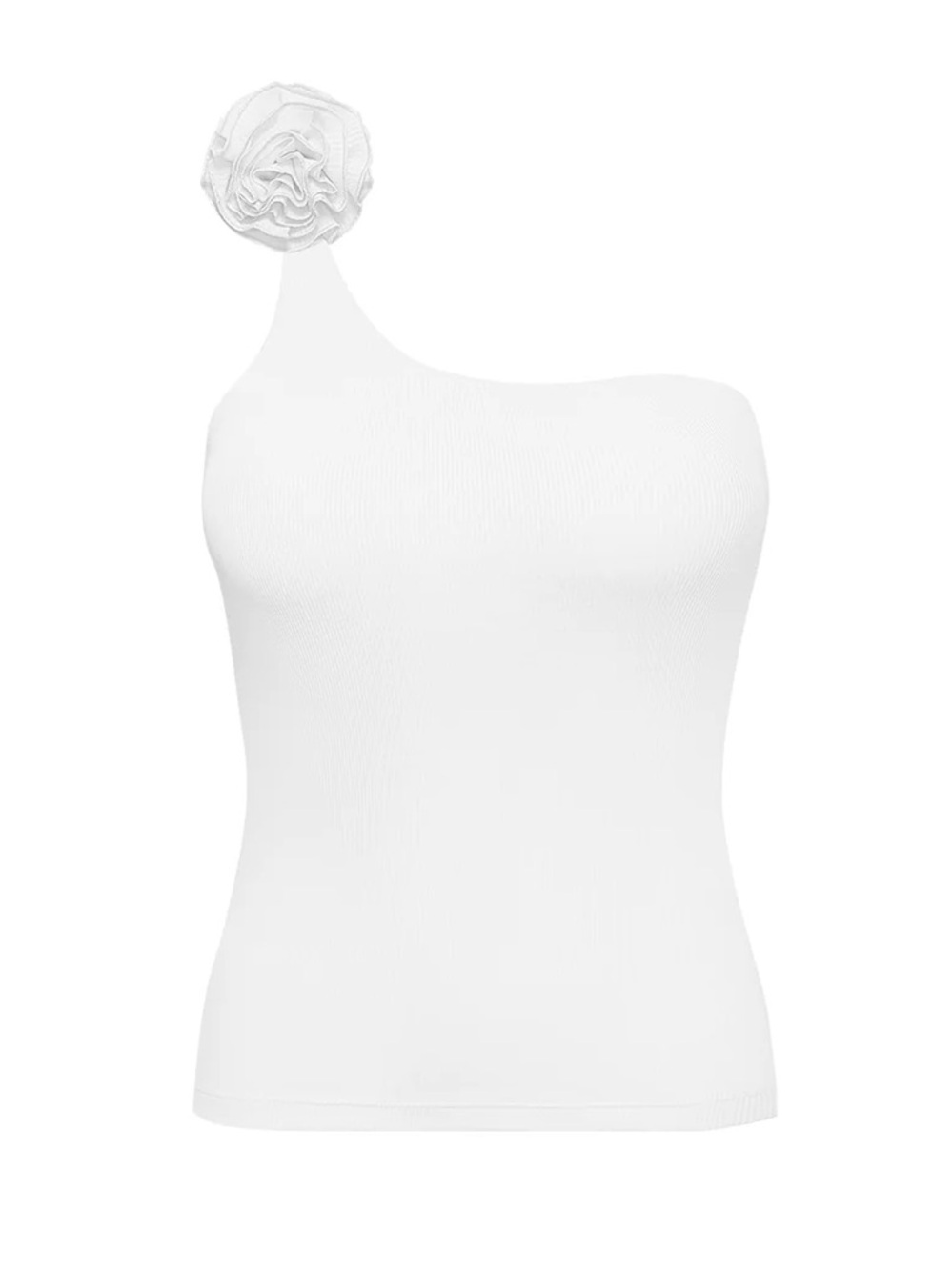 Wiskii Active ONE-SHOULDER FLORAL TANK TOP Ivory Size Small BNWT - Picture 3 of 4